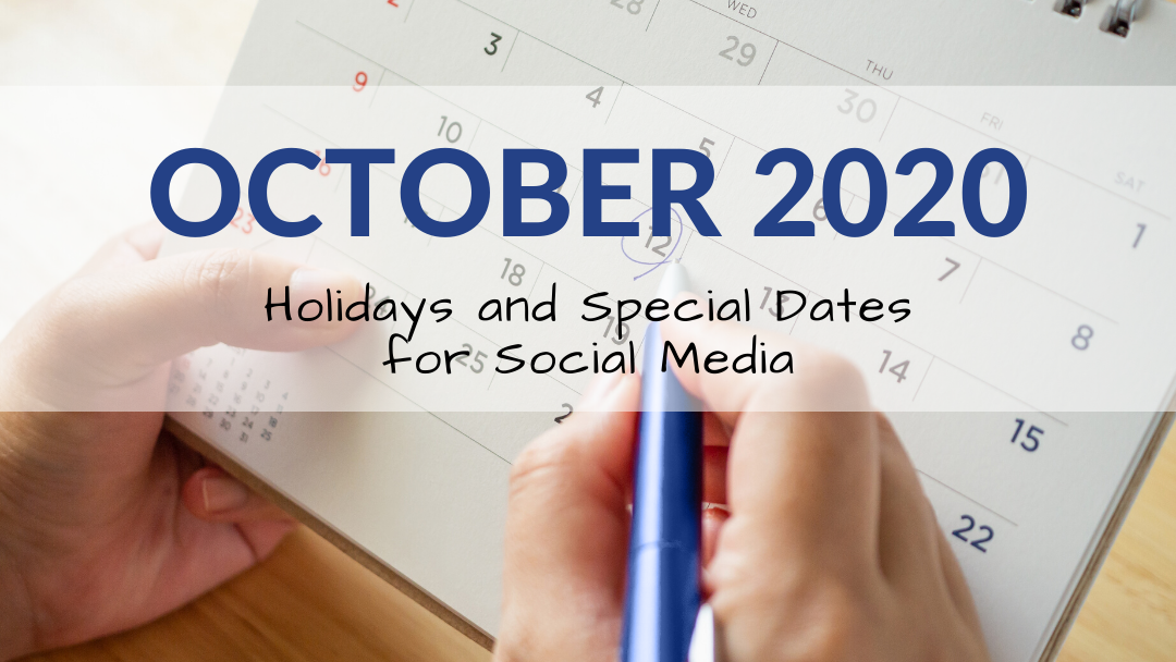 October 2020 Holiday and Special Days