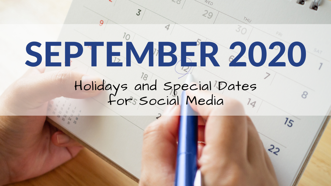 September 2020 Holiday and Special Days