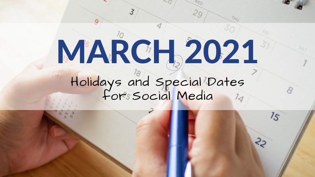 March 2021 Holiday and Special Days