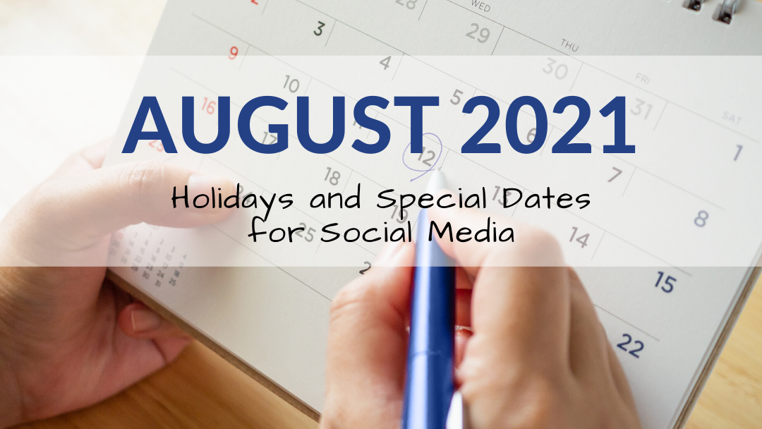 August 2021 Holiday and Special Days