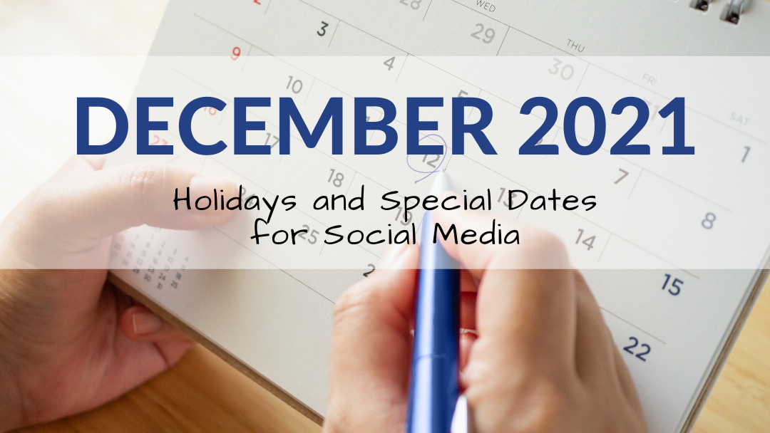 December 2021 Holiday and Special Days