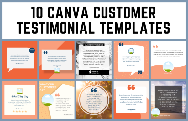 10 Canva Testimonial Templates KindaWonderful