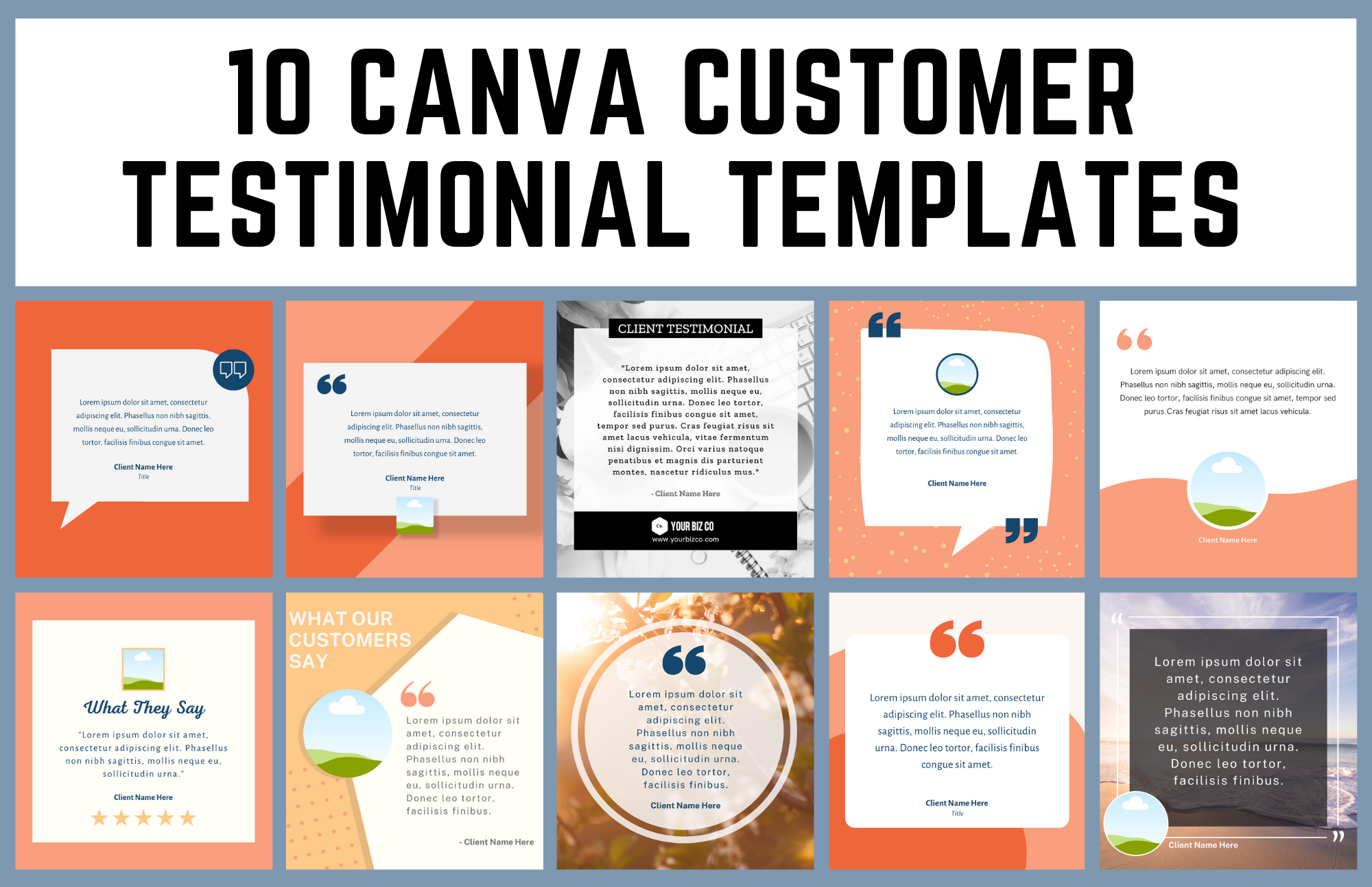 Client Testimonials Templates