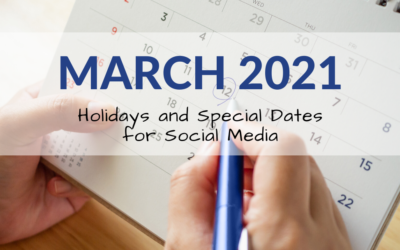 March 2021 Holiday and Special Days