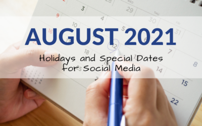 August 2021 Holiday and Special Days